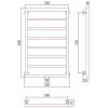 Сунержа Канцлер Полотенцесушитель водяной 50x80h, цвет: матовый черный 31-0254-8050