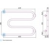 Сунержа М-образный Полотенцесушитель водяной 65x50h, цвет: без покрытия 00-0007-5065