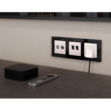 Розетка для вывод кабеля без рамки Ambrella Volt MA MA215810-2