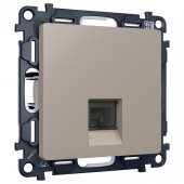 Розетка Ethernet RJ-45 и со шторками, без рамки Ambrella Volt ALFA MA372005