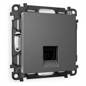 Розетка телефонная RJ-11 со штрокой, без рамки Ambrella Volt Quant MA662030
