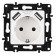 Розетка с заземлением и со шторкой и 2хUSB, без рамки Arte Milano am-217 217.47-1.white