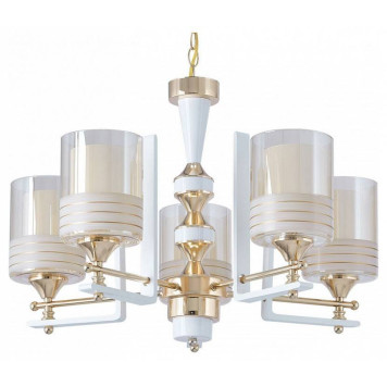 Подвесная люстра Arte Milano Florentia-6087 306087/5 Wh/Gd