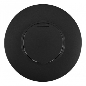 Розетка с заземлением и шторкой, с крышкой Arte Milano SET08-1 SET08-1-41-1 black-1