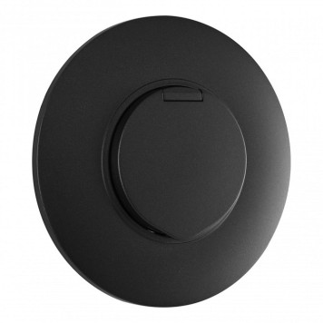 Розетка с заземлением и шторкой, с крышкой Arte Milano SET08-1 SET08-1-41-1 black-3