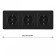 Розетка с заземлением и со шторкой Arte Milano SET16-3 SET16-3-40-1x3 black