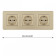 Розетка с заземлением и со шторкой Arte Milano SET16-3 SET16-3-40-1x3 shampan