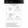 Подвесной светильник Aployt Justyna APL.787.03.50