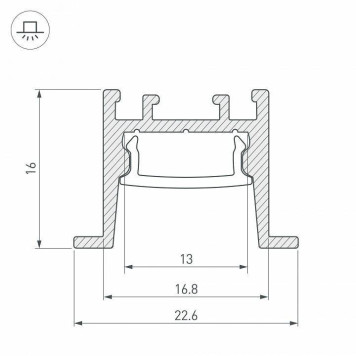 Профиль встраиваемый Arlight SL-COMFORT 031768-2