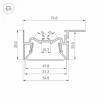 Профиль встраиваемый угловой внутренний Arlight FOLED 035770