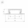 Профиль встраиваемый Arlight MIC 038688