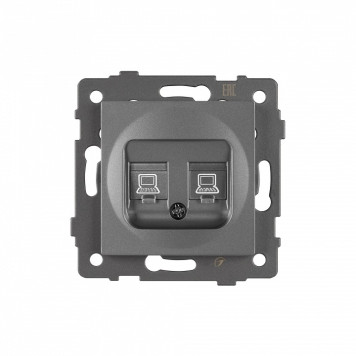 Розетка двойная RJ-12 и Ethernet RJ-45, без рамки Arlight SCT 049851-1