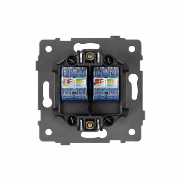 Розетка двойная RJ-12 и Ethernet RJ-45, без рамки Arlight SCT 049854-2