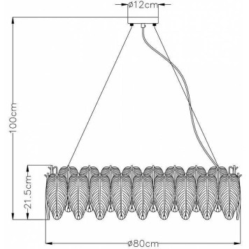 Подвесная люстра Arte Lamp Evie A4052SP-12SG-4