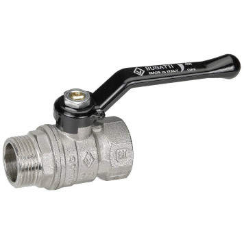 Шаровой кран BUGATTI Arizona с ручкой-рычагом из алюминия, внутренняя наружная резьба 1 дюйм.
