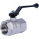 Шаровой кран BUGATTI New Jersey, ручка-рычаг из алюминия, внутренняя резьба 1 дюйм.