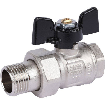 Кран шаровой с полусгоном BUGATTI New Jersey, внут-наруж резьба 1/2&