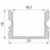 Профиль накладной Deko-Light AU-02-15 970161