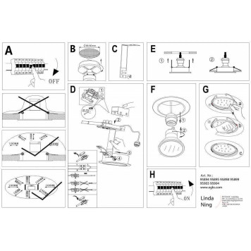 Встраиваемый светильник Eglo Peneto 1 95898-1