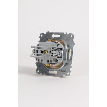 Розетка с заземлением и со шторкой, без рамки Elbi Eleсtriс Zena Vega 609-010300-243-5