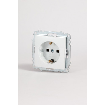 Розетка с заземлением, без рамки Elbi Eleсtriс Zena Vega 609-015600-217-4