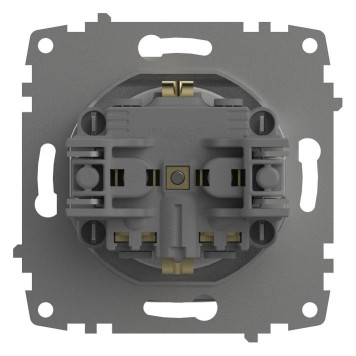 Розетка с заземлением с крышкой, без рамки Elbi Eleсtriс Zena Vega 609-015600-218-3