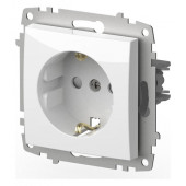 Розетка с заземлением и со шторкой, без рамки Elbi Eleсtriс Zena Vega 609-015600-243