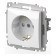 Розетка с заземлением и со шторкой, без рамки Elbi Eleсtriс Zena Vega 609-015600-243