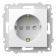 Розетка с заземлением и со шторкой, без рамки Elbi Eleсtriс Zena Vega 609-015600-243