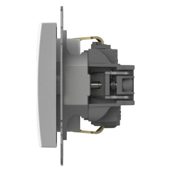 Розетка с заземлением и со шторкой, без рамки Elbi Eleсtriс Zena Vega 609-015600-243-2