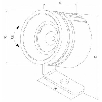 Настенный прожектор Elektrostandard Landscape a070269-3