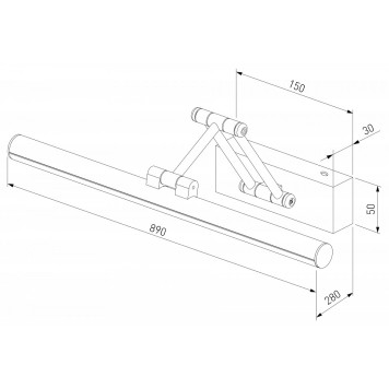 Подсветка для картины Elektrostandard Monza 40156/LED-3