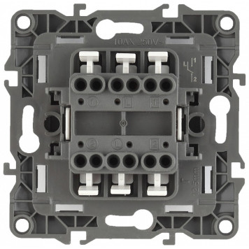 Переключатель двухклавишный без рамки Эра Эра 12 12-1106-01-1