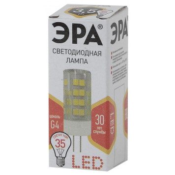 Лампа светодиодная Эра Стандарт LED JC-3,5W-220V-CER-827-G4-3