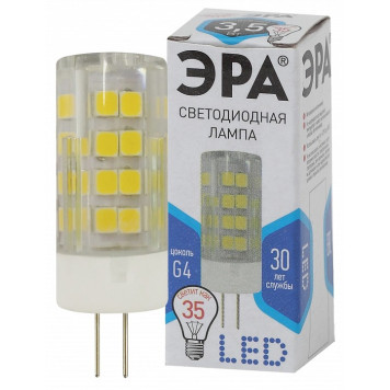 Лампа светодиодная Эра Стандарт LED JC-3,5W-220V-CER-840-G4-1