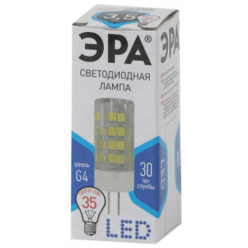 Лампа светодиодная Эра Стандарт LED JC-3,5W-220V-CER-840-G4-2