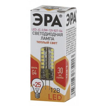 Лампа светодиодная Эра Стандарт LED JC-3,5W-12V-827-G4-2