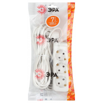 Удлинитель Эра UX-3e-7m-2