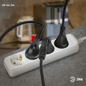 Удлинитель Эра UX-4e-3m-4