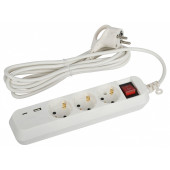 Удлинитель с выключателем Эра  UB-3es-3m-USB