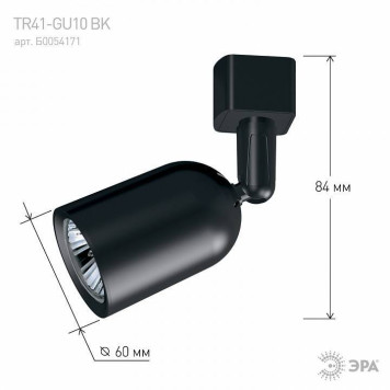 Светильник на штанге Эра TR41-GU10 BK-8