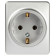 Розетка с заземлением и со шторкой Эра Эра Эксперт 11-2203-03