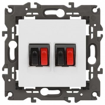 Розетка акустическая без рамки Эра Эра Elegance 14-3112-01М