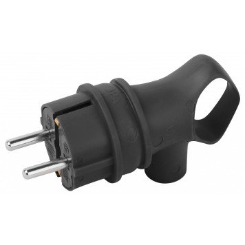 Вилка угловая с заземлением Эра VX12-B-IP44