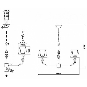 Подвесная люстра EVOLUCE Balnea SLE1116-103-05-5