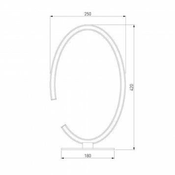 Настольная лампа декоративная Eurosvet Gap 80414/1 сатин-никель 24W-5