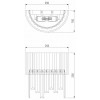 Накладной светильник Eurosvet Amantea 10122/2 хром/прозрачный хрусталь Strotskis (10106/2)