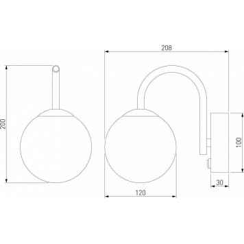 Бра Bogate apos;s Brook 360/1 хром-1