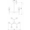 Люстра на штанге Eurosvet Prism 60143/6 латунь