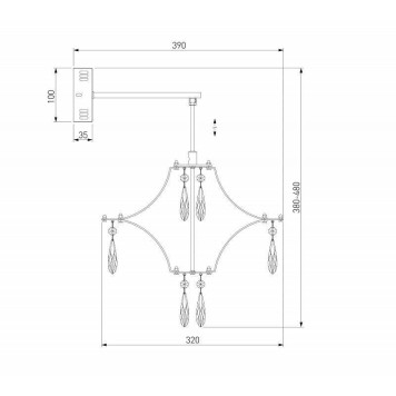 Бра Bogate apos;s Tense 442/1-3